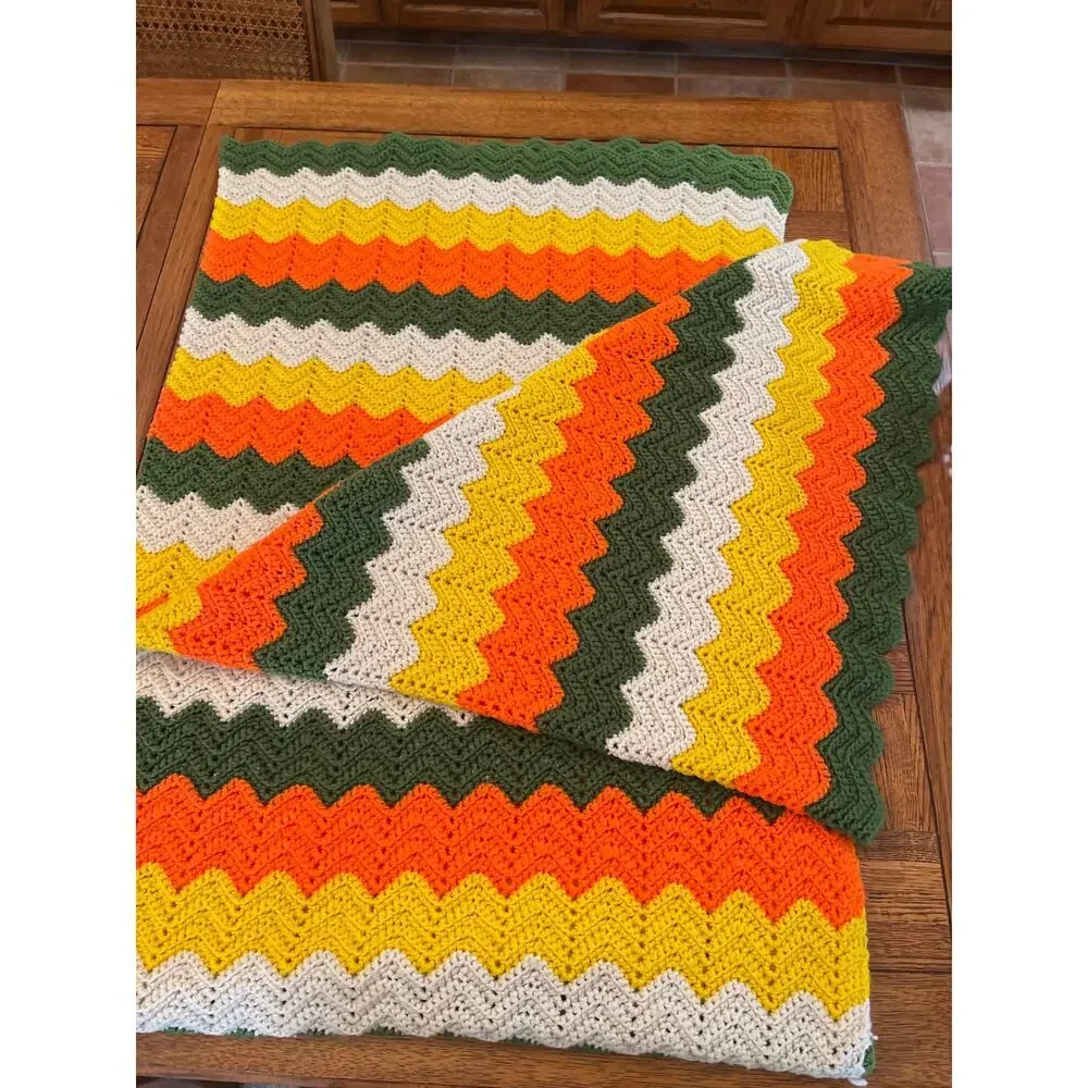 Vintage handmade Afghan circa 1970s